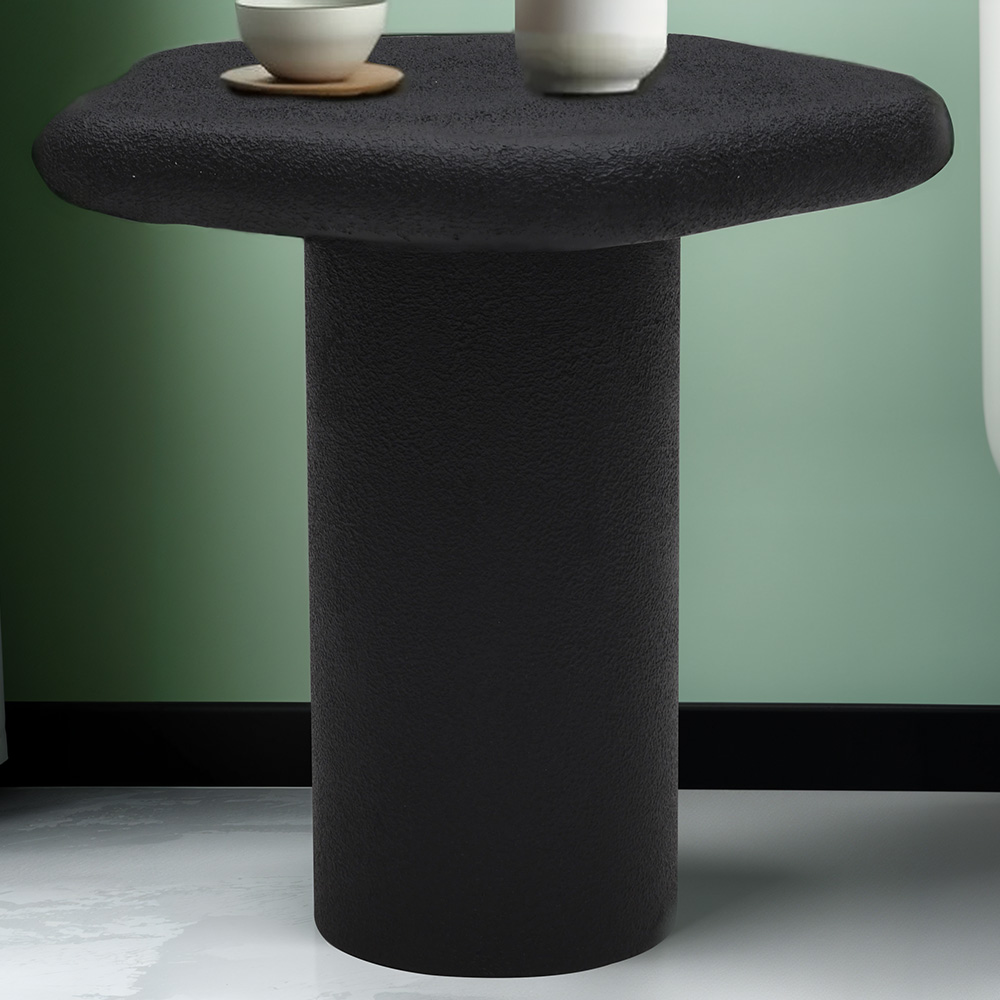 IH Design Udaipur Black Pentagon End Table Image 1