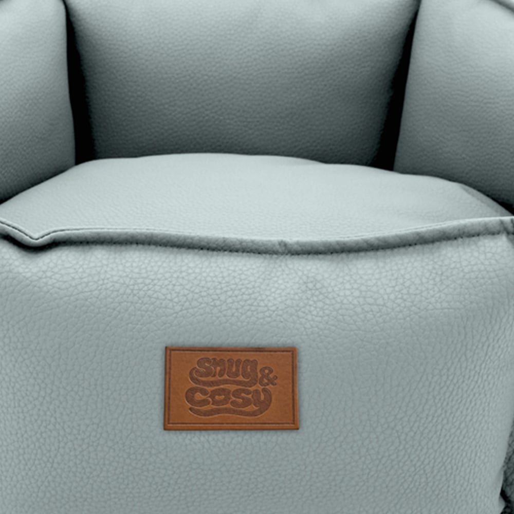 Snug & Cosy Monza Small Hexagon Blue Dog Bed Image 3