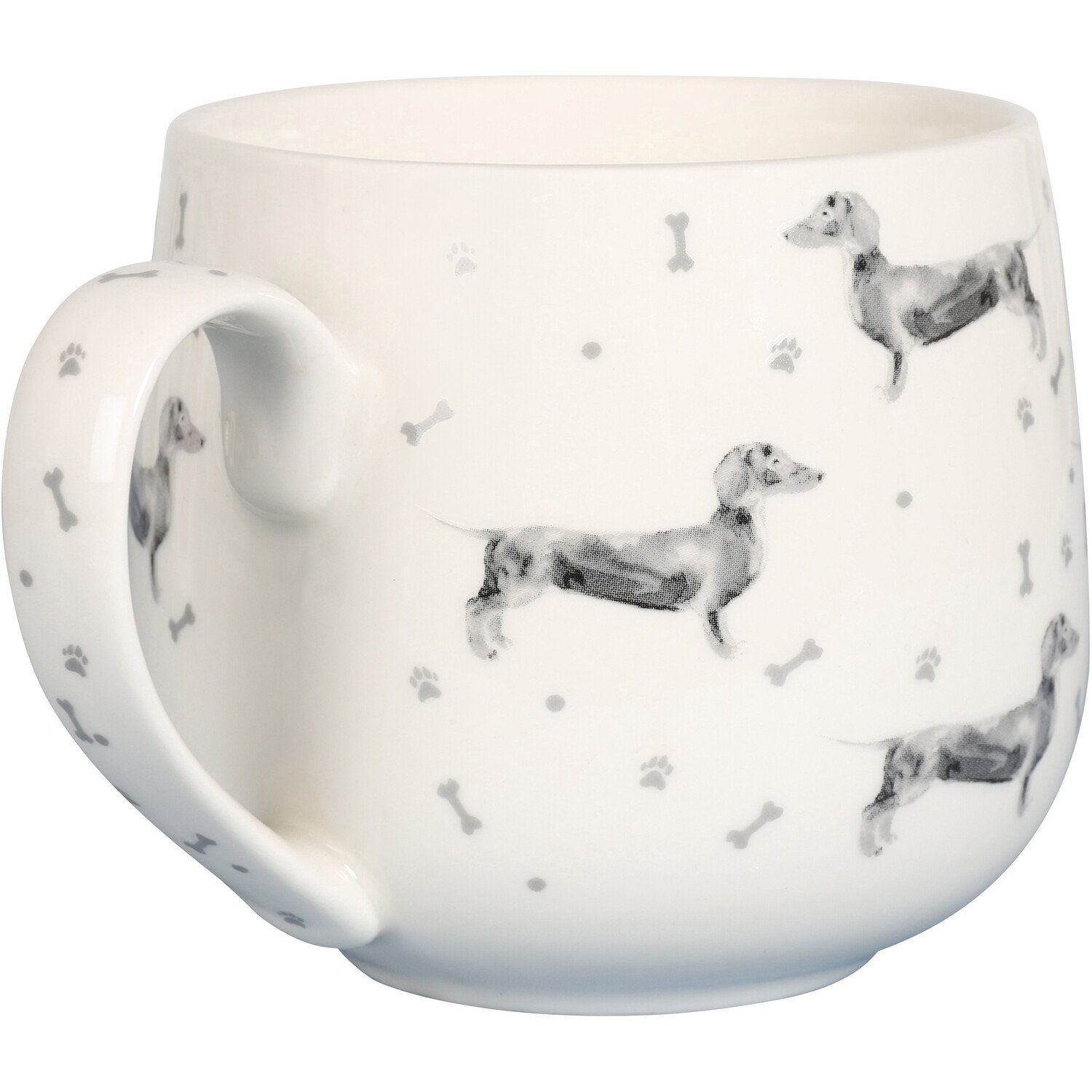 Sausage White Dog Mug Image 4