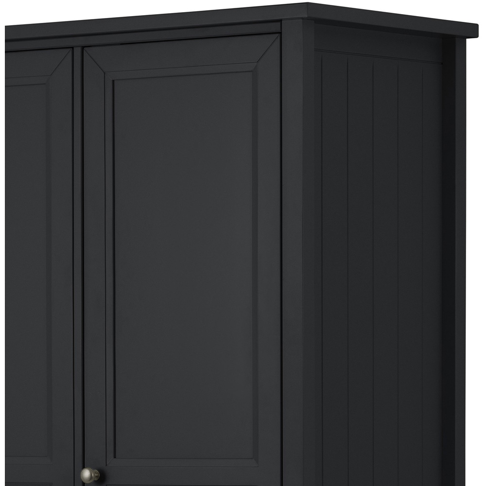 Julian Bowen Maine 3 Door Anthracite Combination Wardrobe Image 6