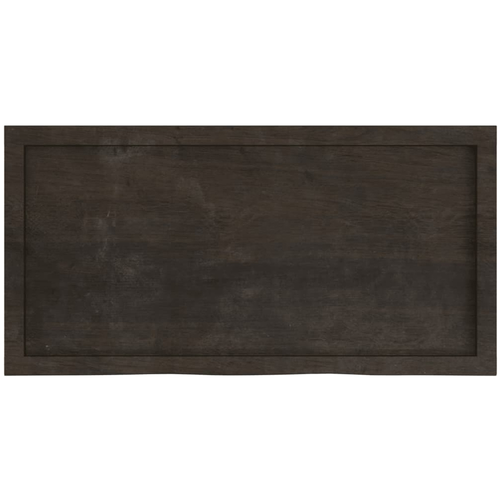 vidaXL 100cm Dark Brown Floating Wall Shelf Image 4