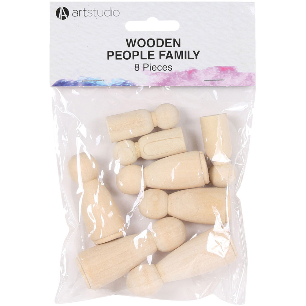 Art Studio Wooden People Family Image
