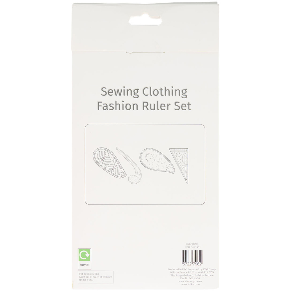 Sewing Clothing Fashion Ruler Set Image 2