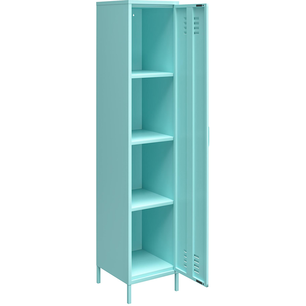 Novogratz Cache Single Door Mint Metal Locker Storage Cabinet Image 4