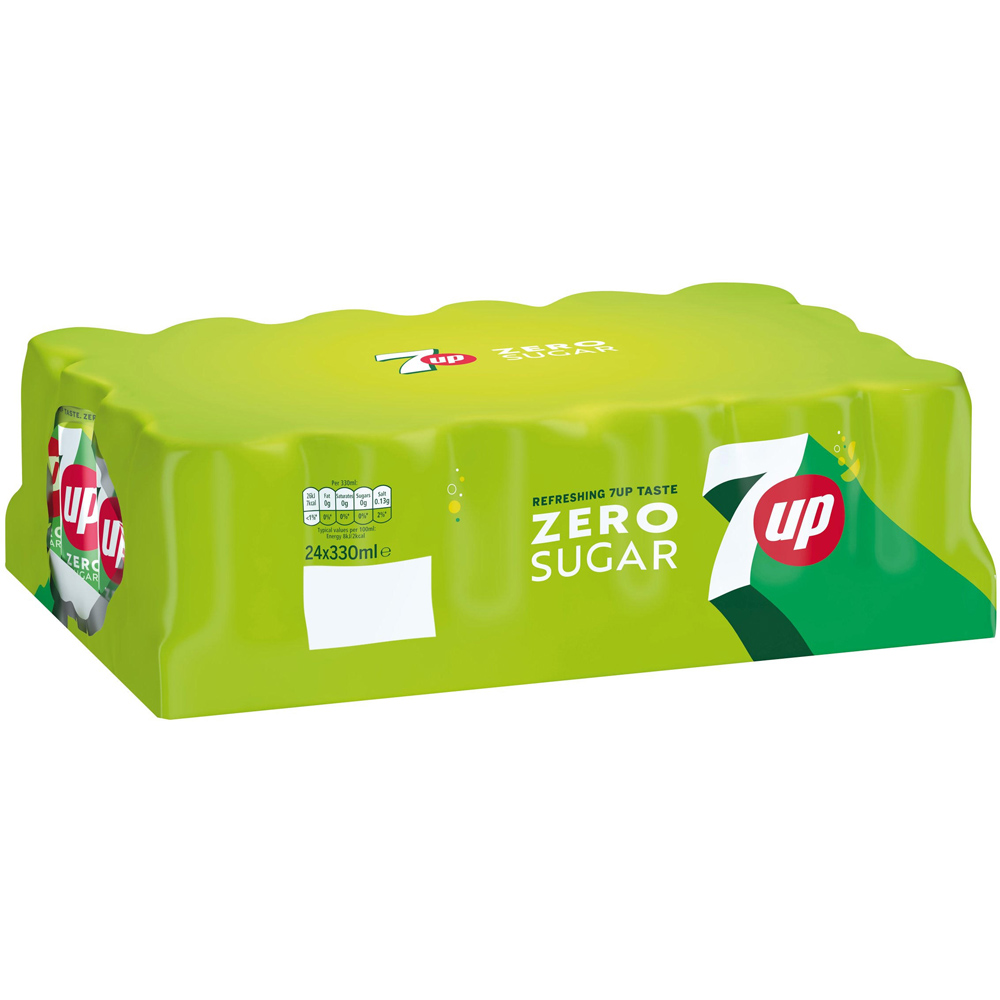 7UP Zero Lemon and Lime 24 x 330ml Image