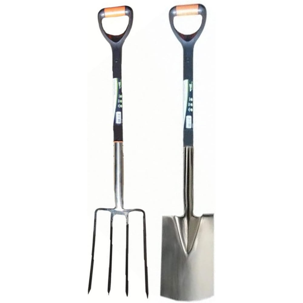 Garden Mile Stainless Steel Digging Spade and Fork Set Image 1
