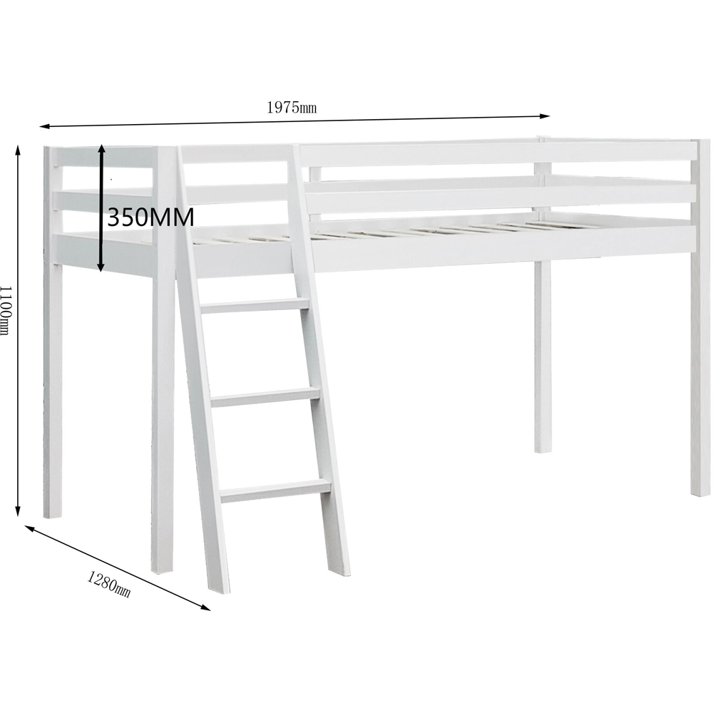 Brooklyn Single Caramel Mid Sleeper Bed Image 4