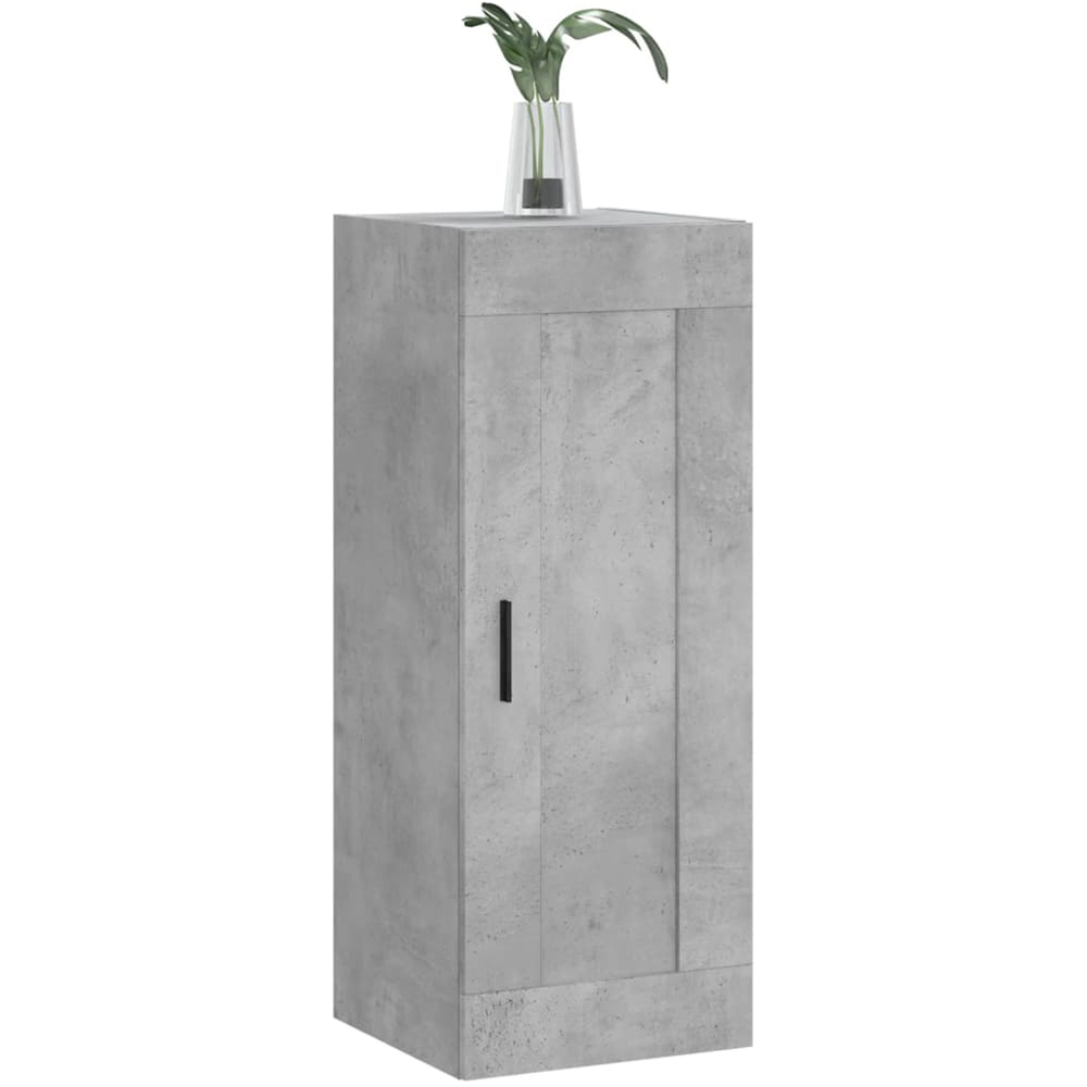vidaXL Single Door Concrete Grey Wall Mounted Cabinet Image 3