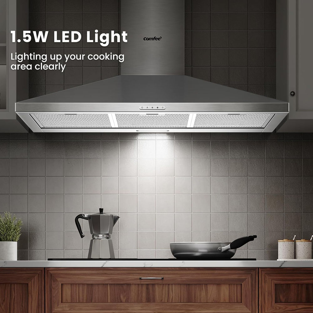 Comfee Chimney Cooker Hood with Recirculating and Ducting System Image 5