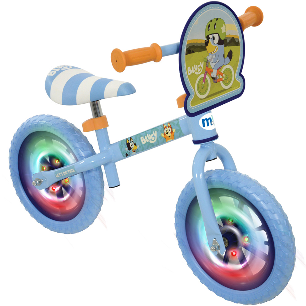 MoVe Bluey 12 inch Balance Bike with Light Up Wheels Image 1