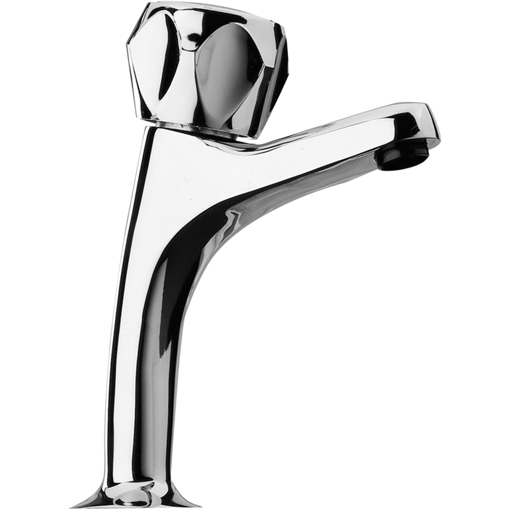 Piralla Chrome High Neck Pillar Sink Tap 2 Pack Image 2