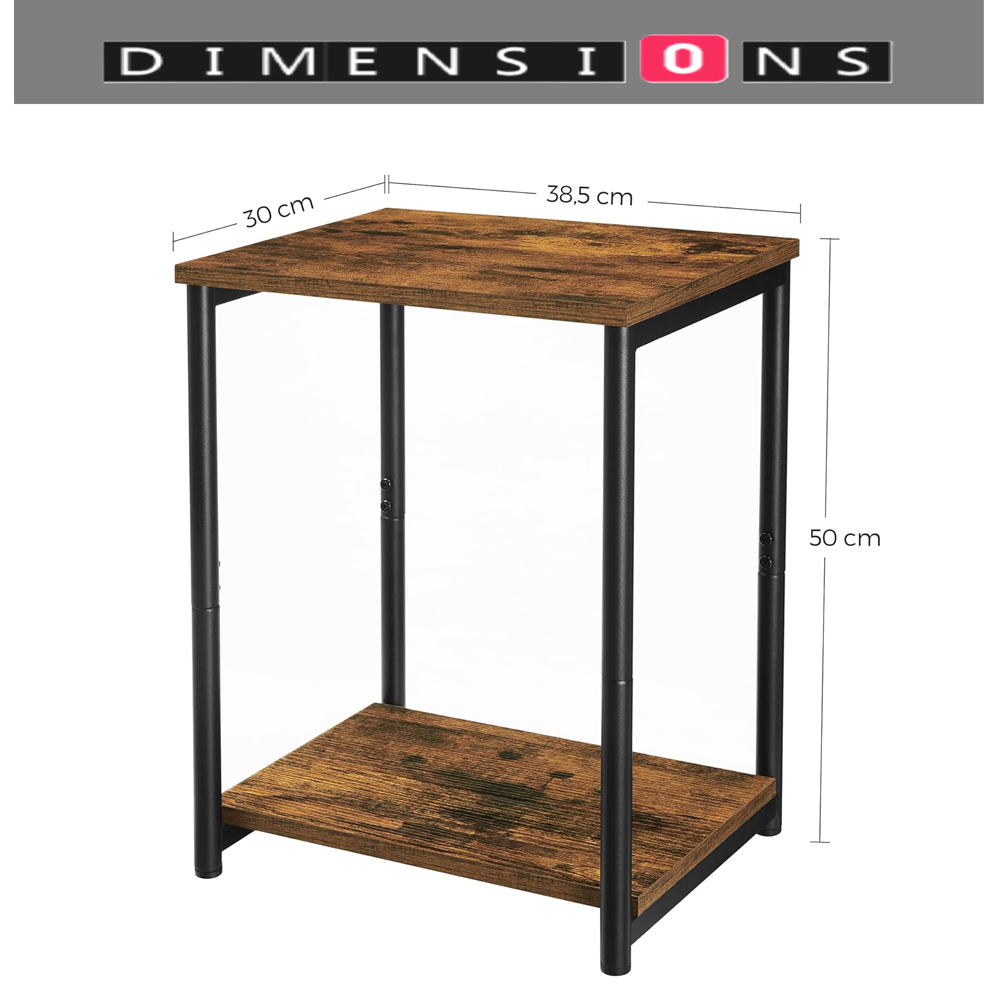 Modcraft Single Shelf Side Table Set of 2 Image 4