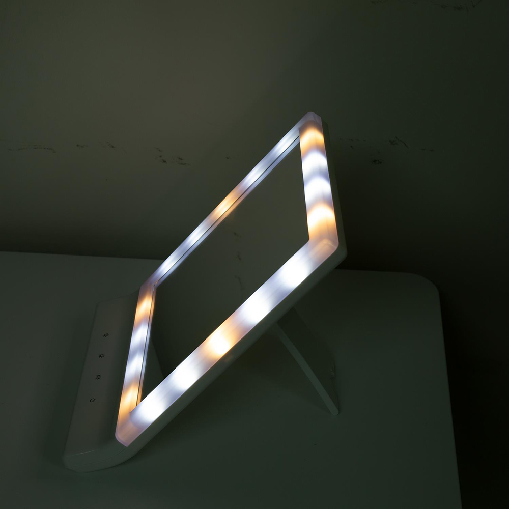 Envie White USB And Battery Operated LED Multi-Light Beauty Mirror Image 7
