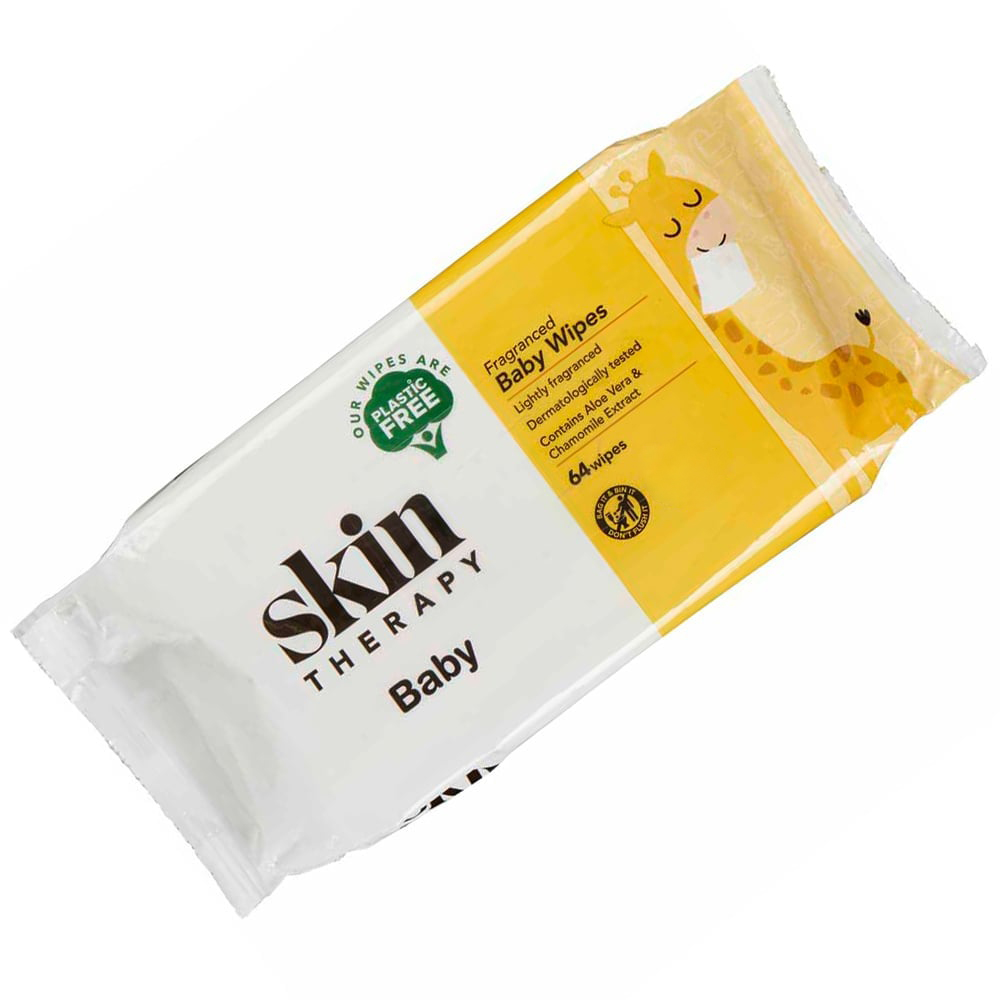 Skin Therapy Plastic Free Fragranced Baby Wipes 64 pack Image 3
