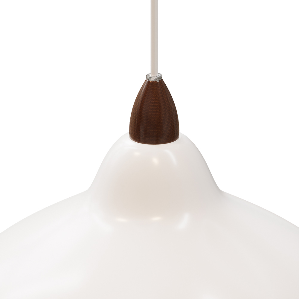 Living and Home White Iron Industrial Style E27 Pendant Light Image 4