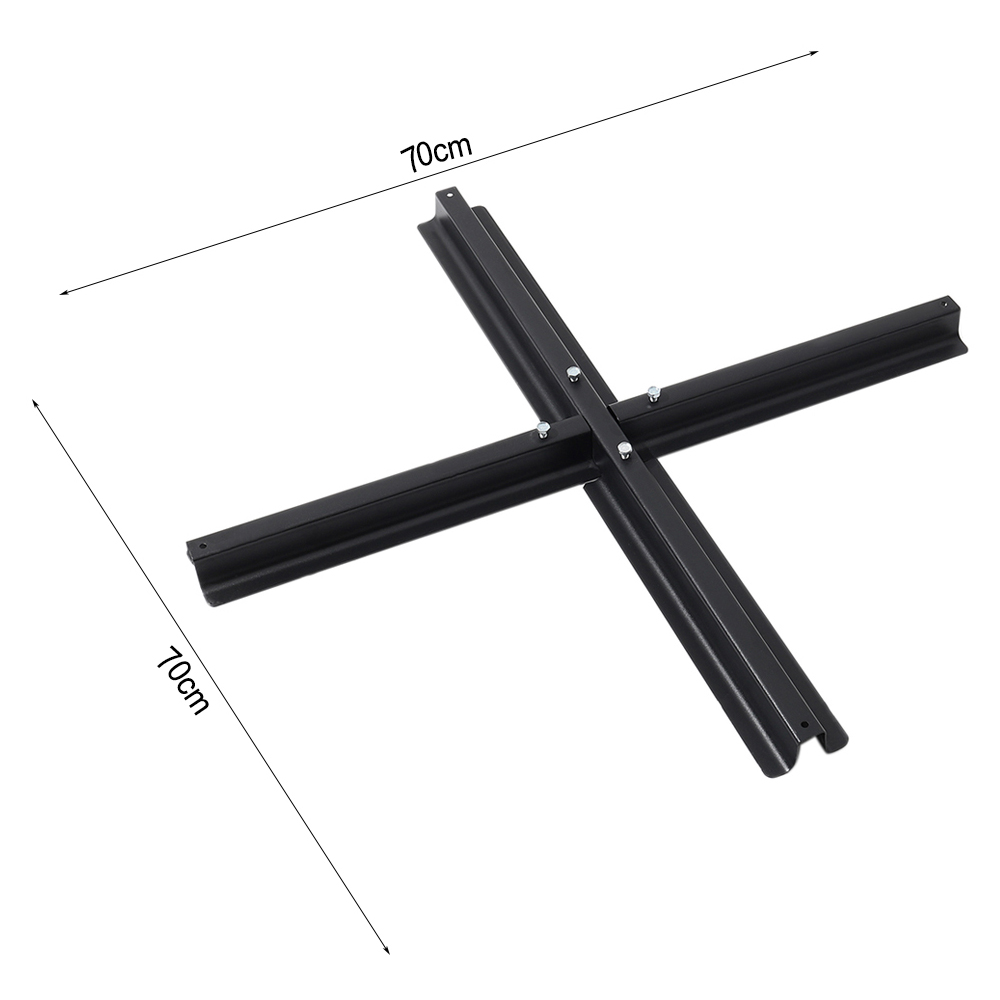 Living and Home Black Cantilever Parasol with Cross Base 3m Image 9
