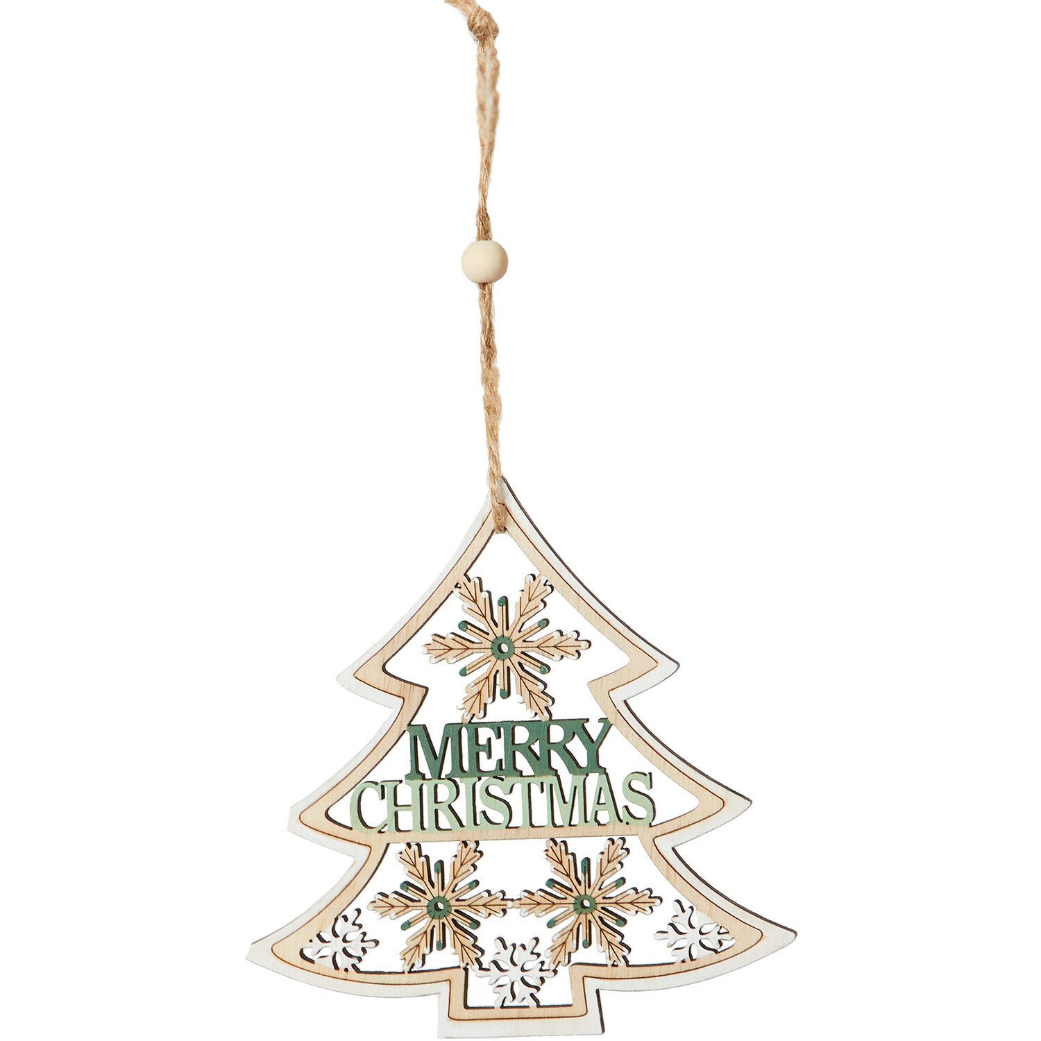 Merry Christmas Sage Hanging Decoration - Green Image 7