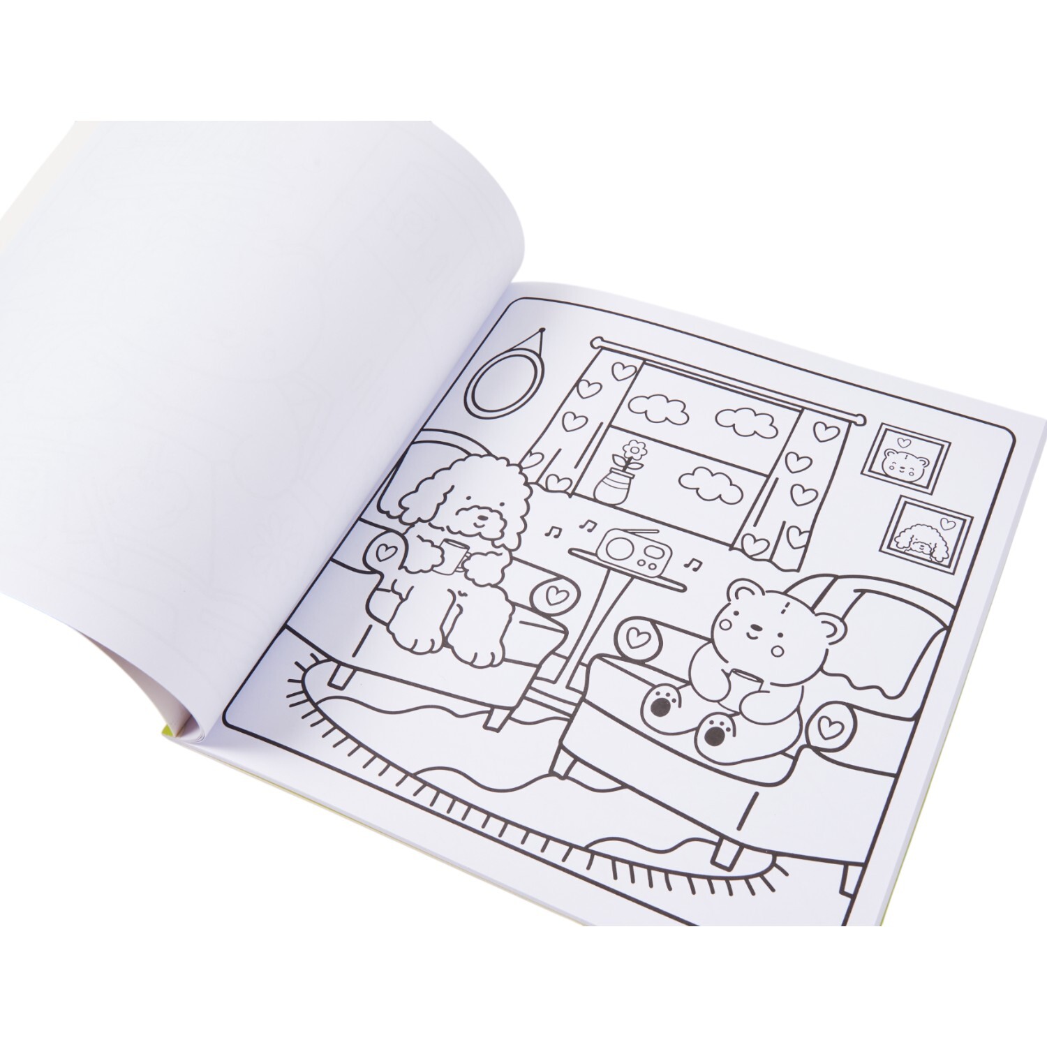 Cosy and Calm or Happy Street Colouring Book Image 7