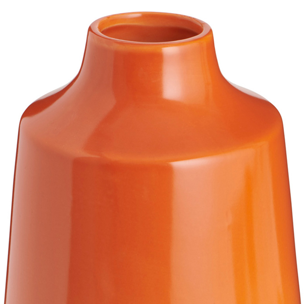 Wilko Orange Curved Vase Image 5