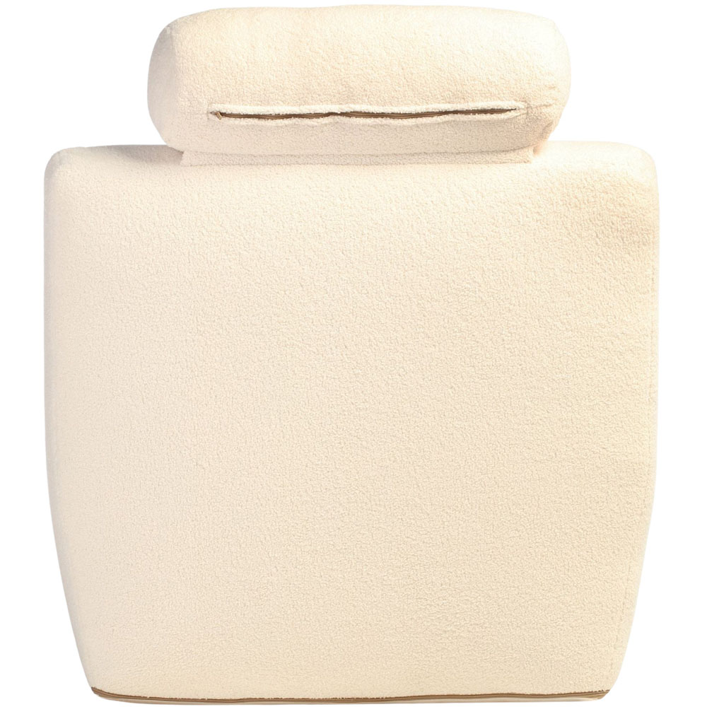 Desser Furniture Vanilla Boucle Fabric Cosy Chair Image 5
