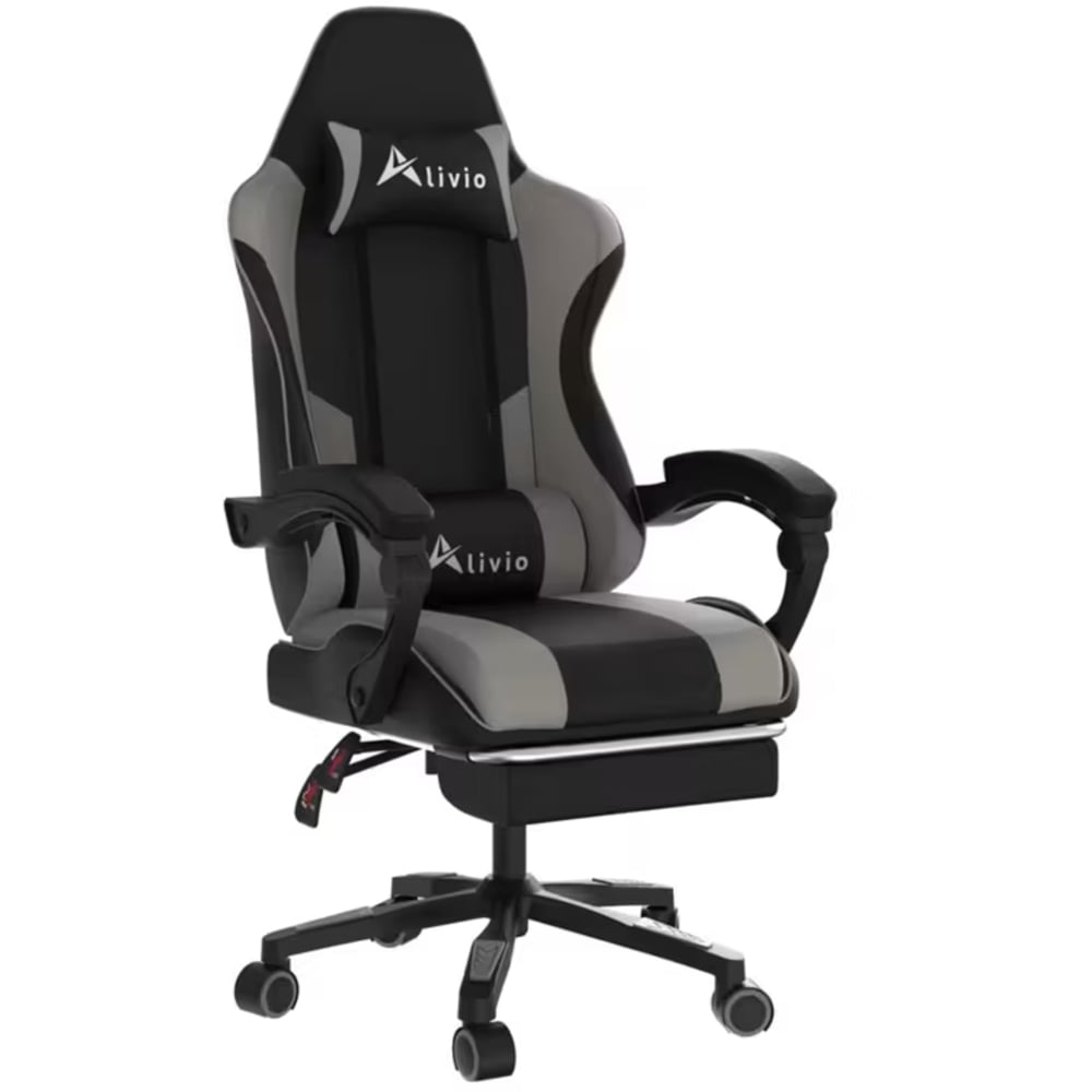 Alivio Grey Ergonomic Massage Gaming Chair Image 2