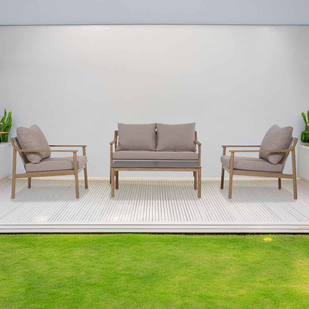 Newmarket 2 Seater Sofa Set - Cream Image 1