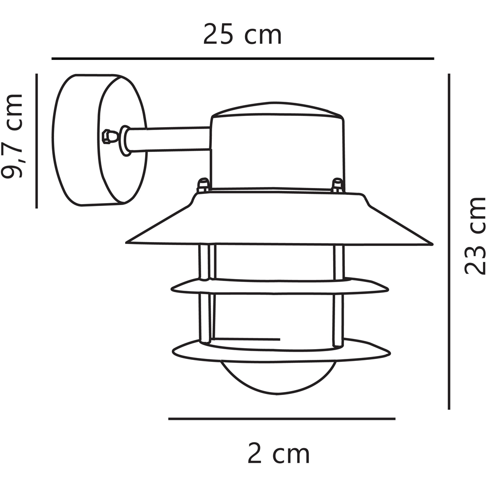 Nordlux Blokhus Galvanised Steel Wall Light Image 4