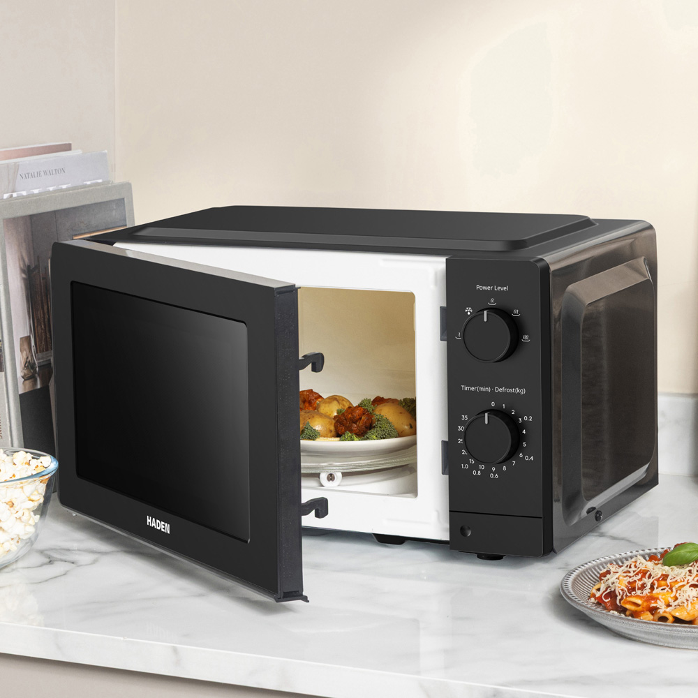Haden 216175 Black Compact 20L Microwave Image 2