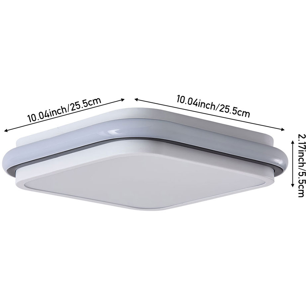 Living and Home Black and White LED Ceiling Light with 3 Colour Temperatures Image 8