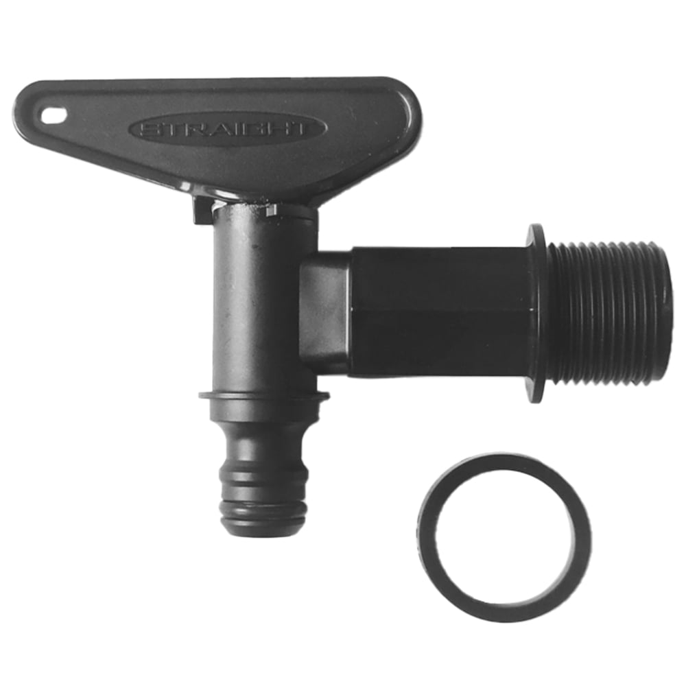 Straight PLC Straight Waterbutt Tap with Washer Image 1