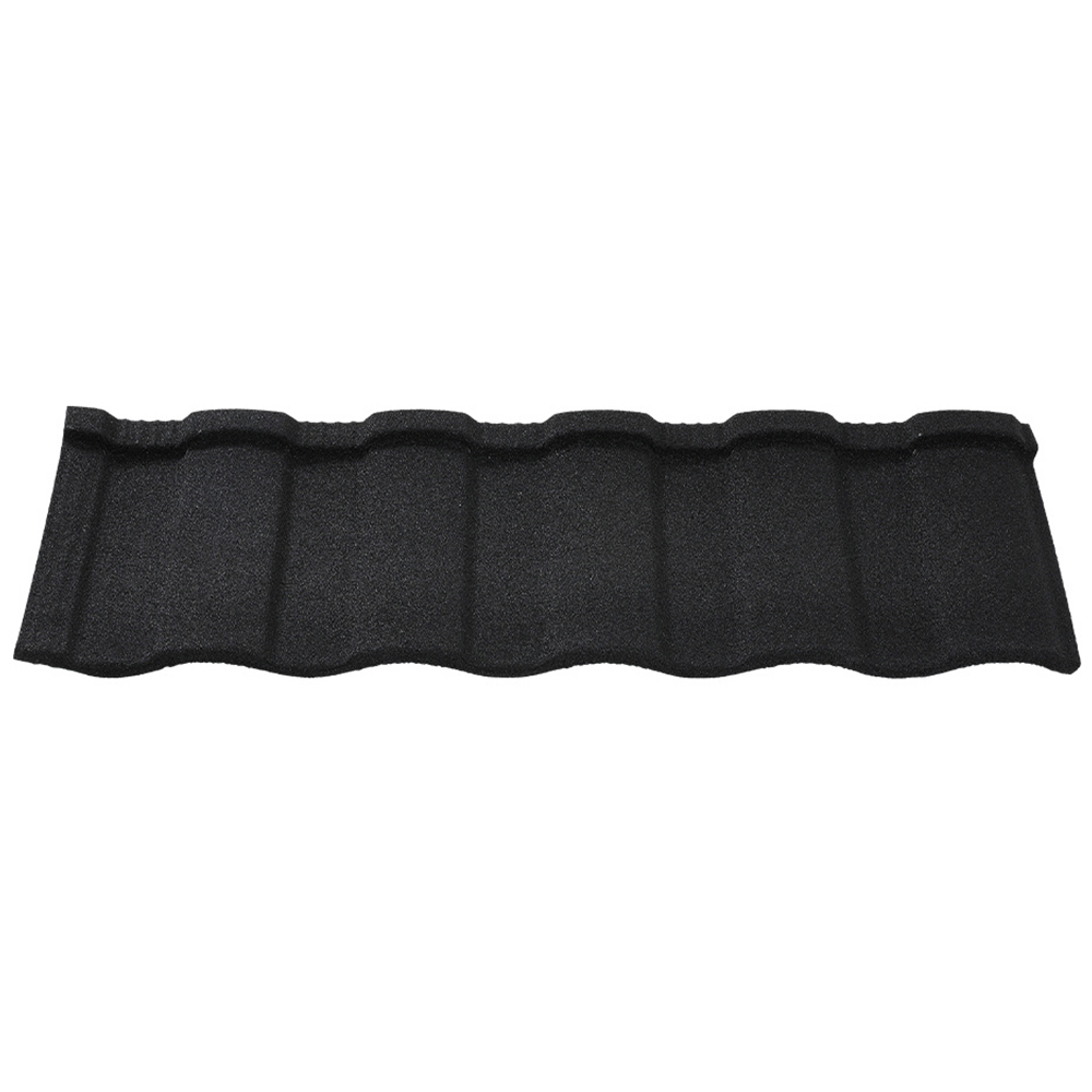 H&O Direct Black Galvanized Zinc Rainbow Tile Roof Shingles 5 Pack Image 1