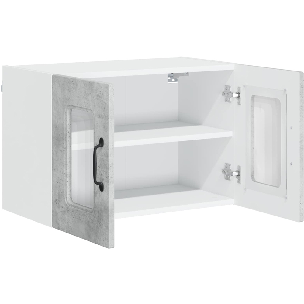 vidaXL Kalmar 2 Door Concrete Grey Wall Kitchen Cabinet Image 5