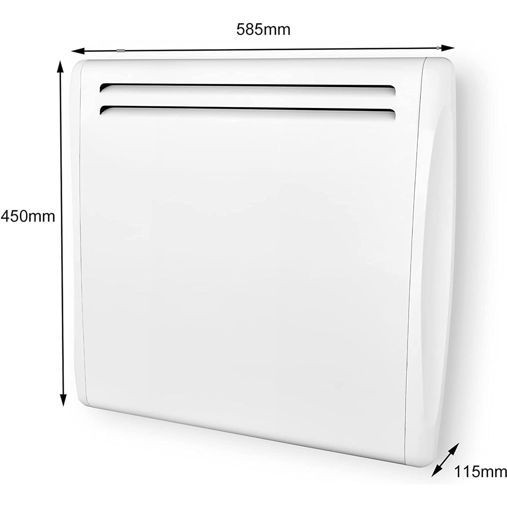 Mylek White Ceramic Panel Heater 1000W Image 6