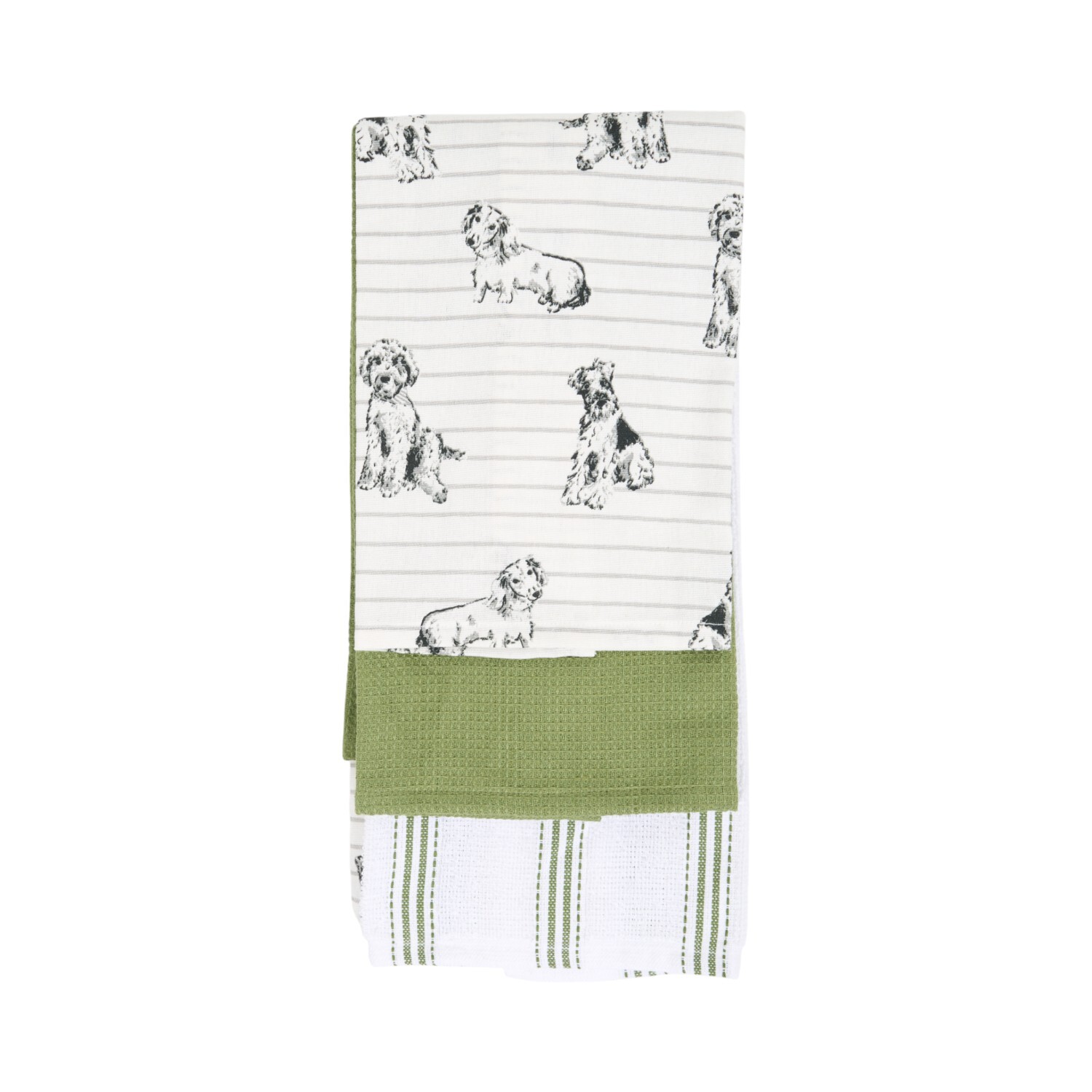 Pack of 3 Waggy Tails Tea Towels Image 2