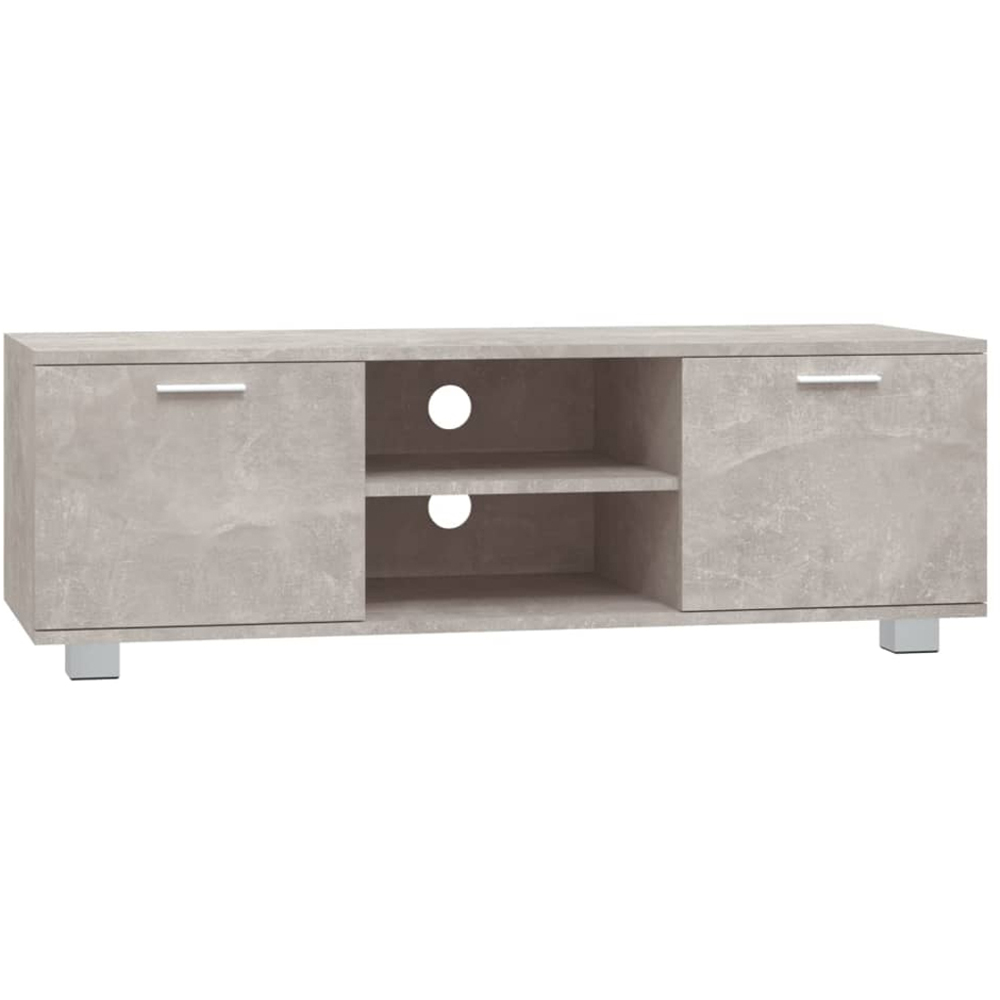 vidaXL 2 Door 2 Shelf Concrete Grey TV Cabinet Image 2