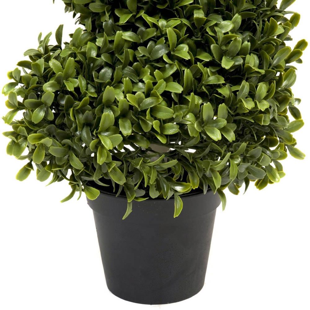 GreenBrokers Artificial Boxwood Spiral Tree 90cm Image 3