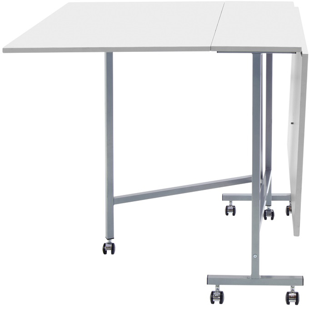 Sewing Online 13371 Silver and White Foldable Craft and Cutting Table Image 4