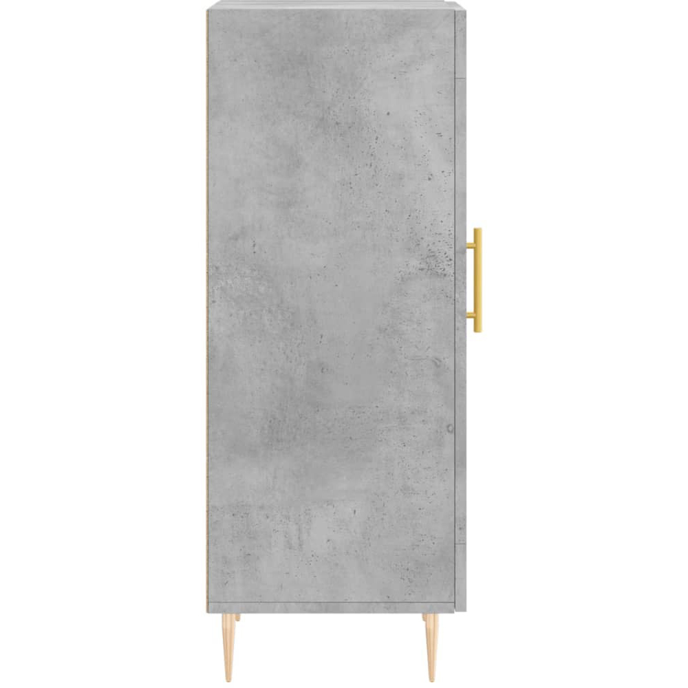 vidaXL Single Door Concrete Grey Wooden Sideboard Image 6