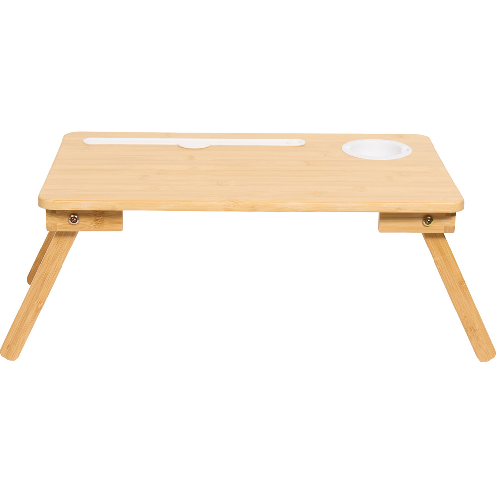 Foldaway Bamboo Laptop Table Natural Image 1