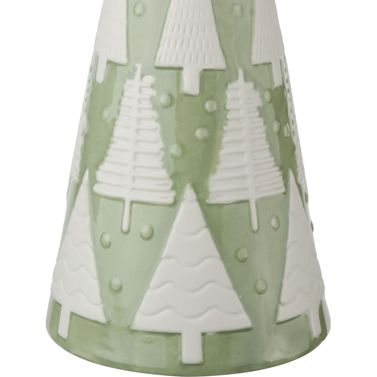Decorative Tree Ornament Sage or White Image 4