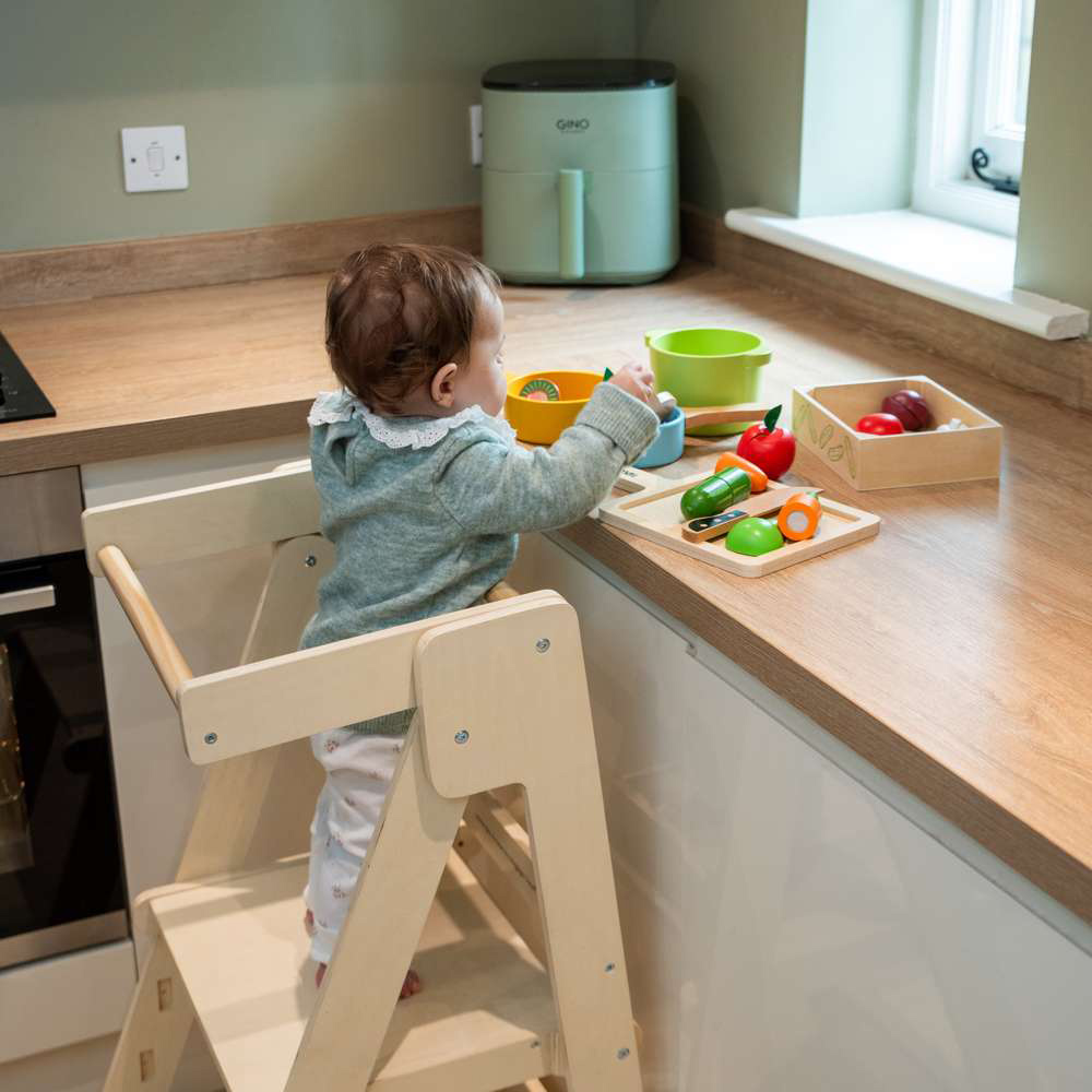 Bigjigs Toys Wooden Foldable Toddler Tower Image 5