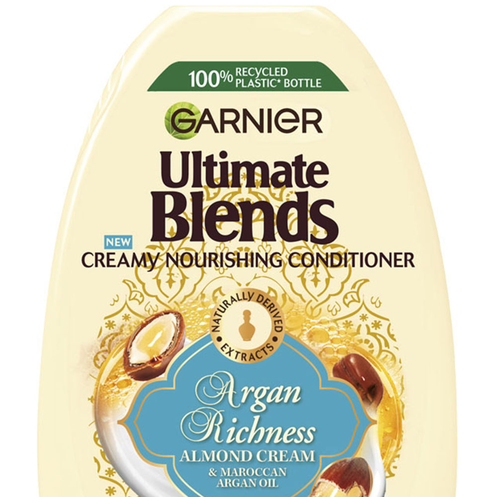 Garnier Ultimate Blends Argan Oil and Almond Cream Dry Hair Conditioner 400ml Image 3