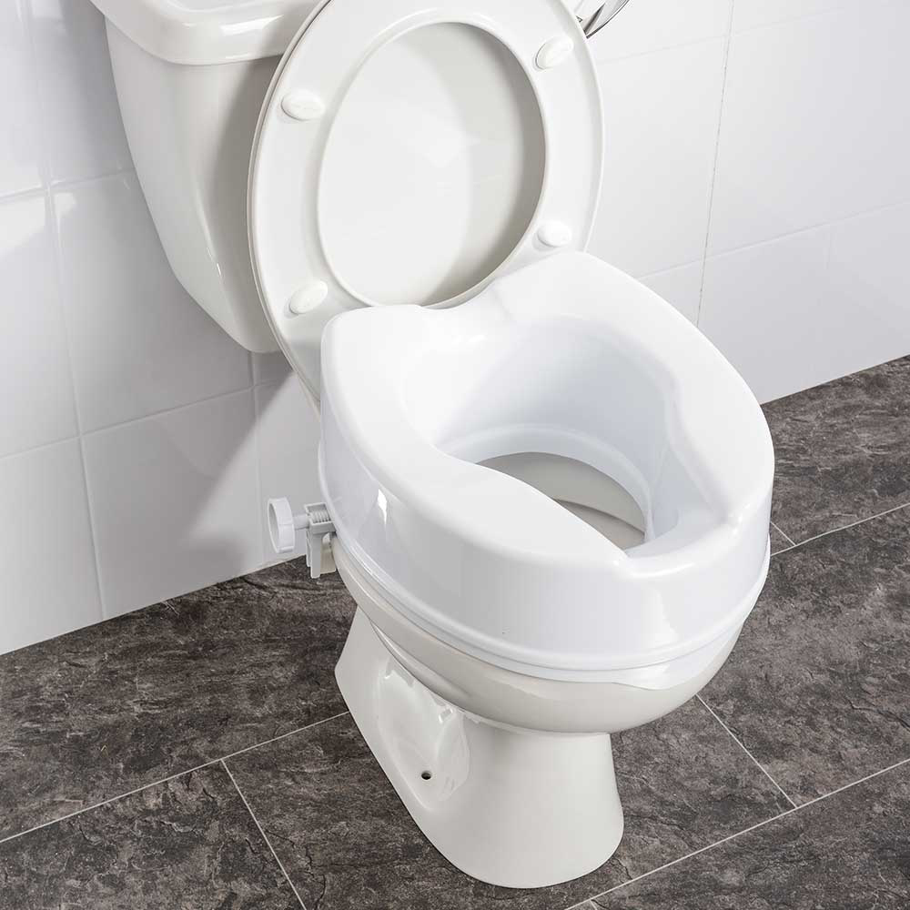 NRS Healthcare Linton Plus Raised Toilet Seat Retail Pack 150mm Image 2