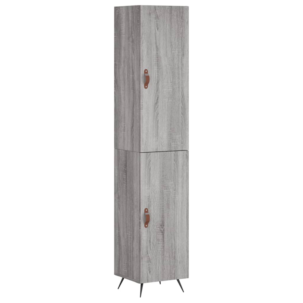 vidaXL 2 Door Grey Sonoma Highboard Image 2