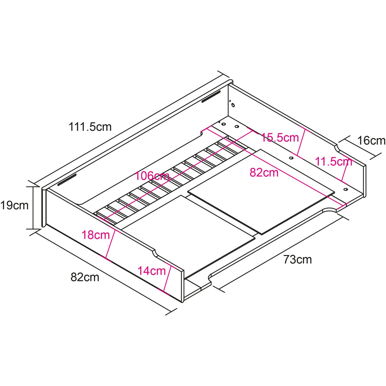 Shaker Style Radiator Cabinet White Medium Image 3