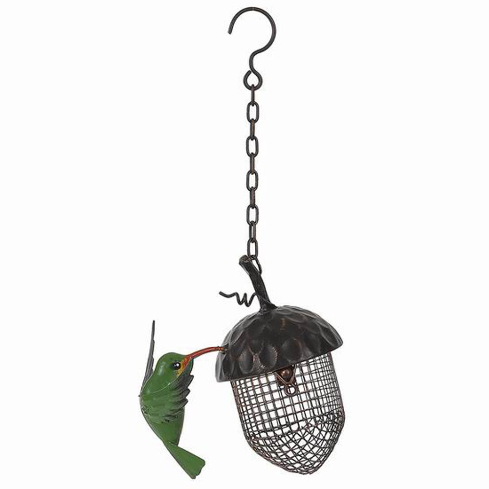 Acacia Home Metal Hanging Bird Feeder 35cm Image 1