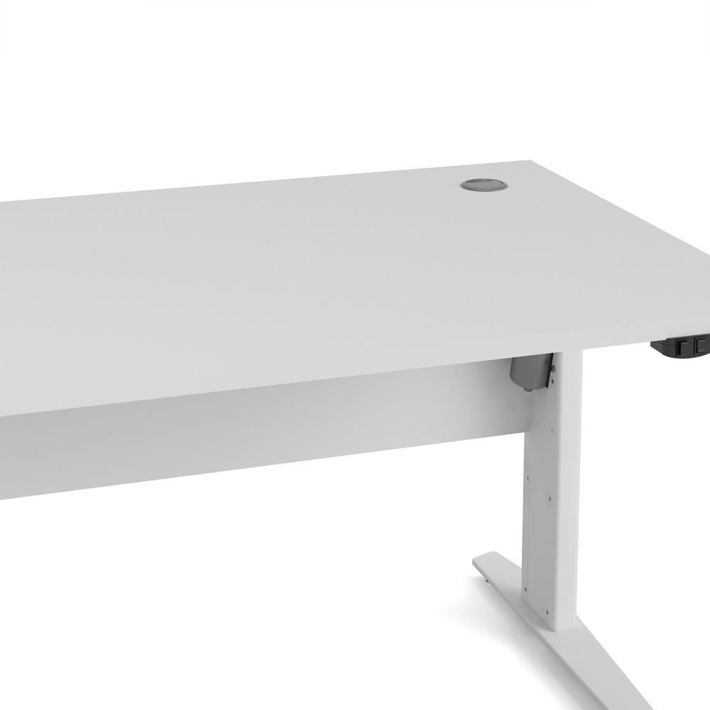 Florence Electric Height Adjustable Desk White Image 6