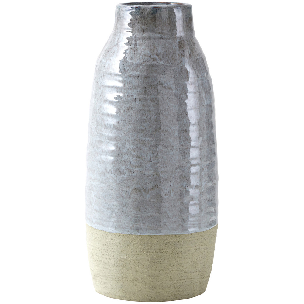 Premier Housewares Caldera Grey Vase Large Image 1