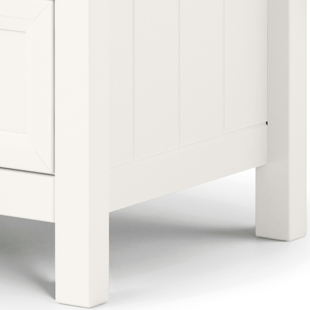 Julian Bowen Maine 6 Drawer Surf White Wide Chest of Drawers Image 5