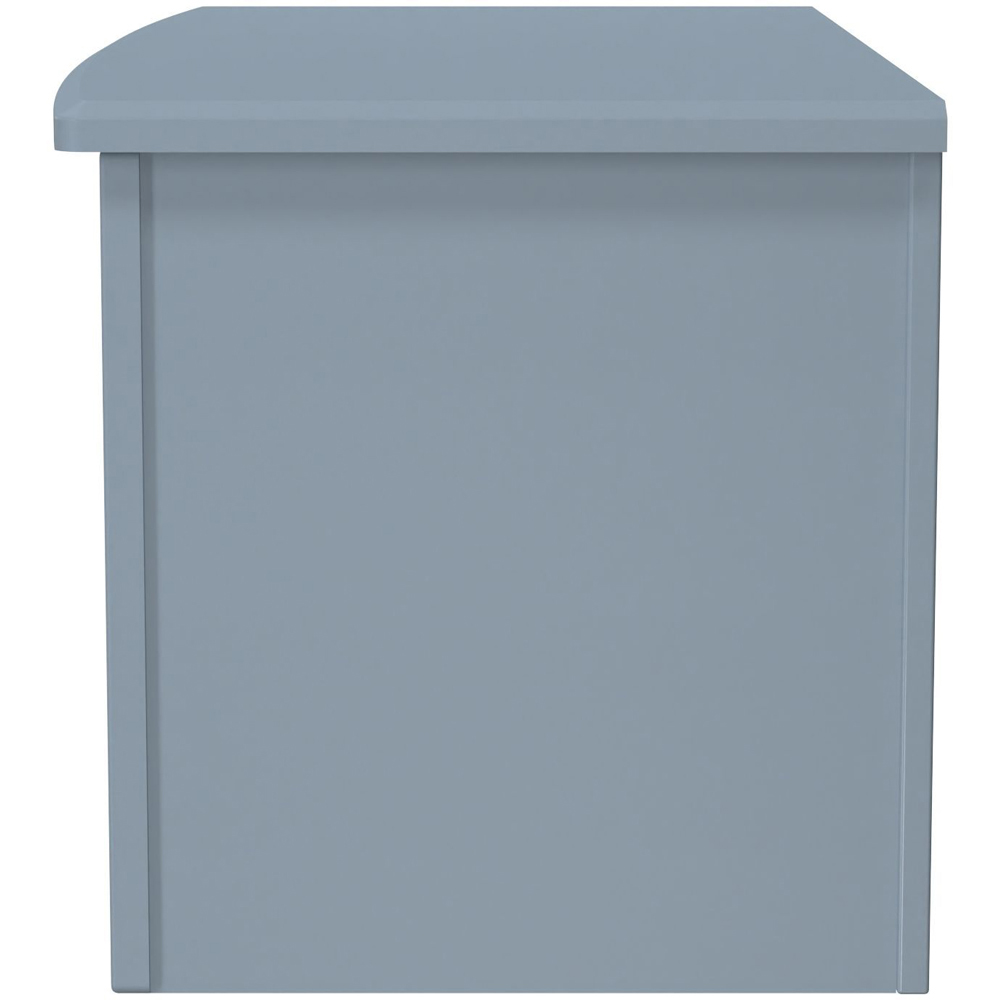 Crowndale Camden Denim Blue Lid Top Blanket Box Ready Assembled Image 4